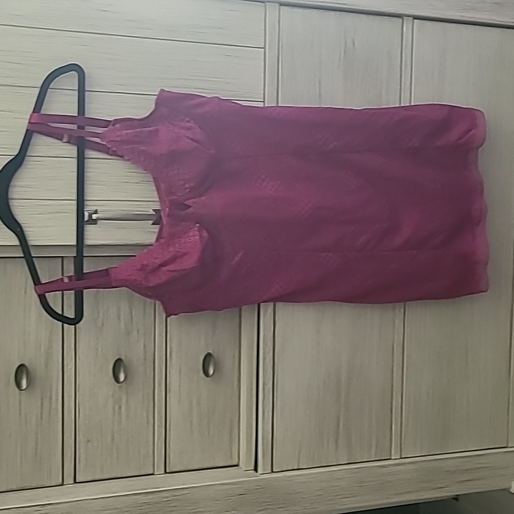 NWT~Torrid Lingerie Strappy Underwire Chemise Lace Fuschia - Picture 4 of 7